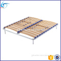 Steel bed frame slatted adjustable hardness metal bed frame
